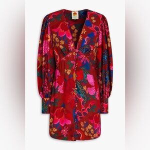Farm Rio Red Wild Life Mini Dress, in the Snake Garden Red print. NEW with TAGS!